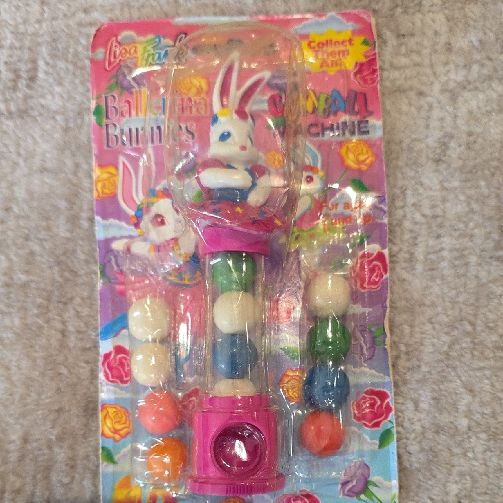 Lisa Frank Ballerina Bunnies Gumball Machine Toy